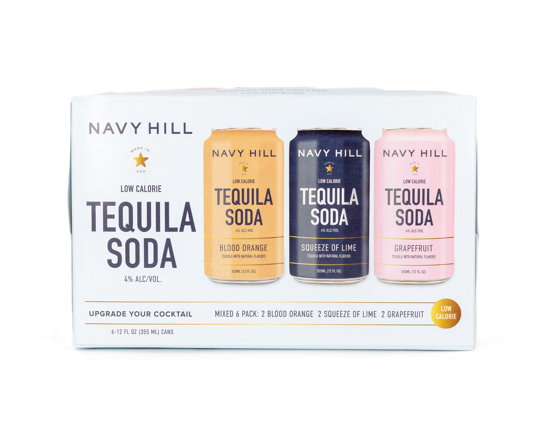 Navy Hill Tequila Soda Variety 12 Pack Drink Navy Hill