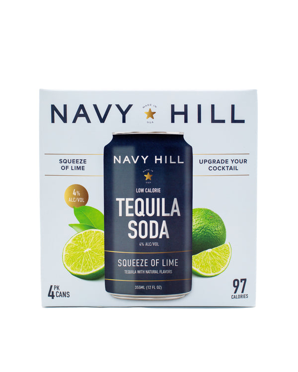 Navy Hill Squeeze of Lime Tequila Soda Box Side