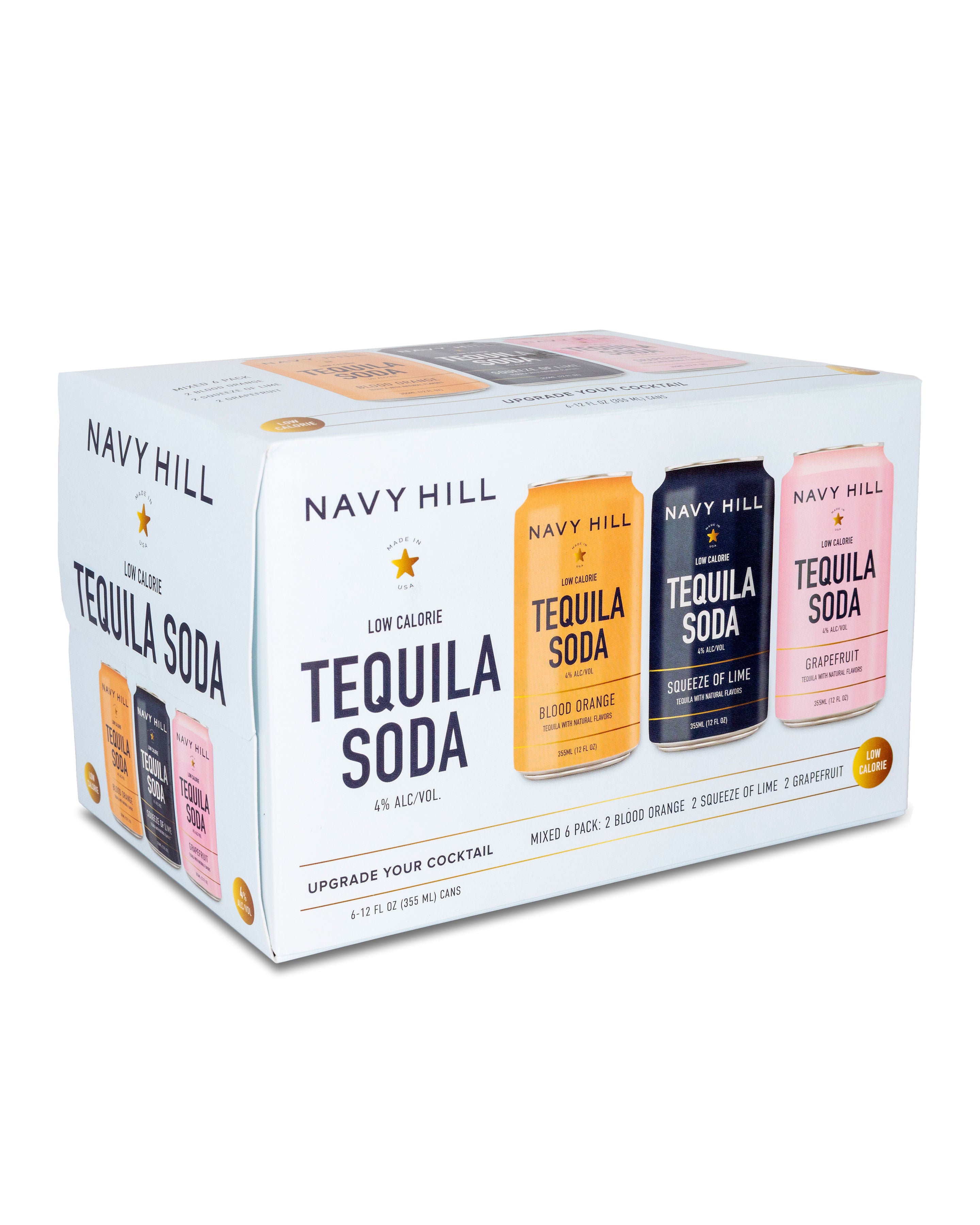 Navy Hill Tequila Soda Variety 12 Pack Drink Navy Hill